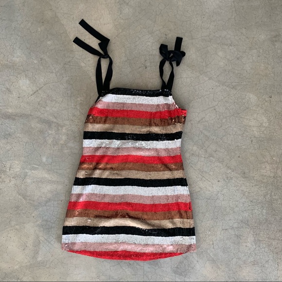 NBD Dresses & Skirts - NBD ♥️Suri Stiped Sequin Mini ♥️ NWT